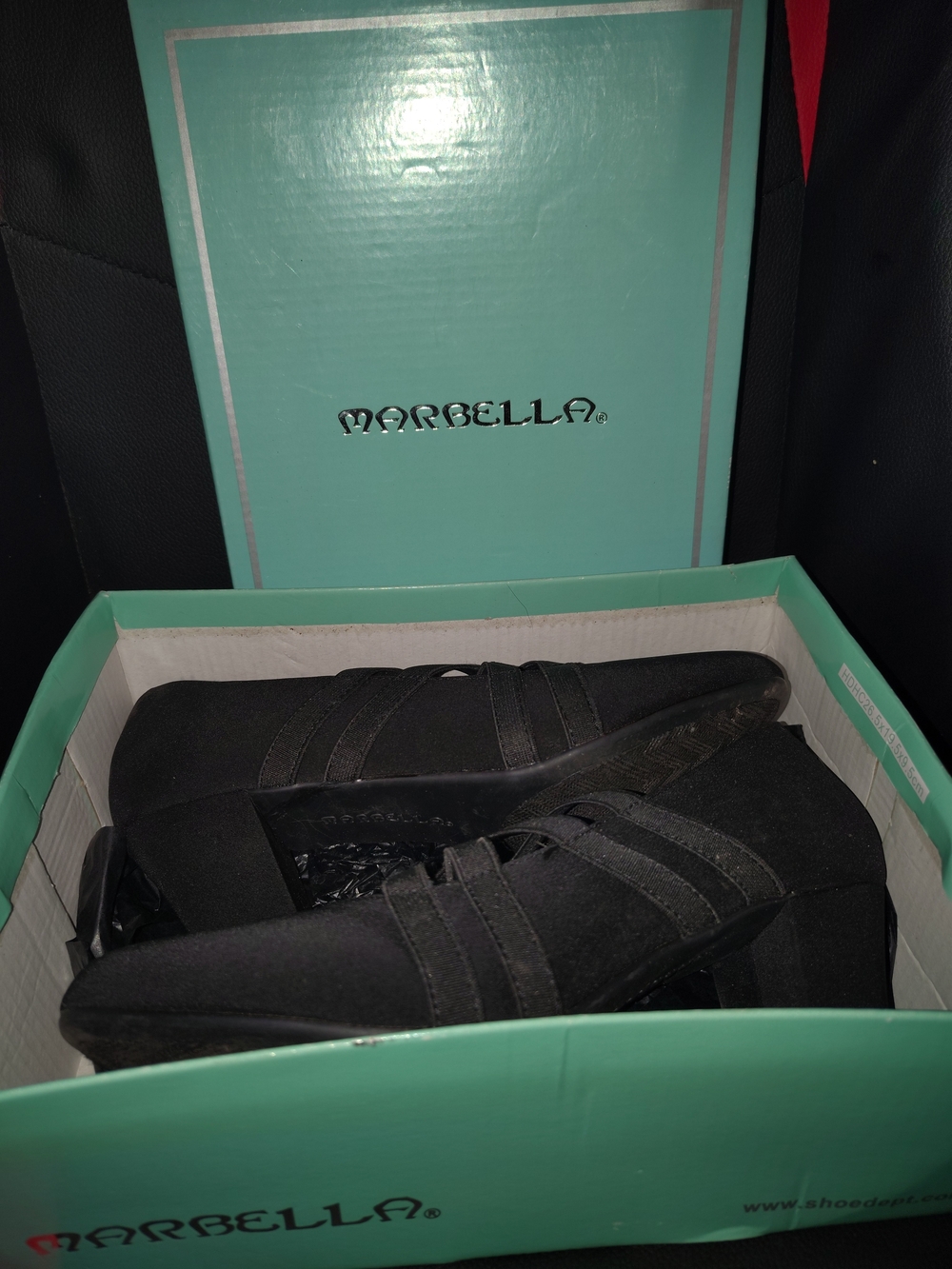 MARELLA Black Slip-On Elastic Strap Loafers